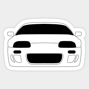 Toyota Supra MK4 Black Outline Sticker